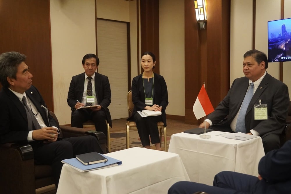 Airlangga Paparkan Potensi Ekonomi Digital Indonesia ke Petinggi Nikkei