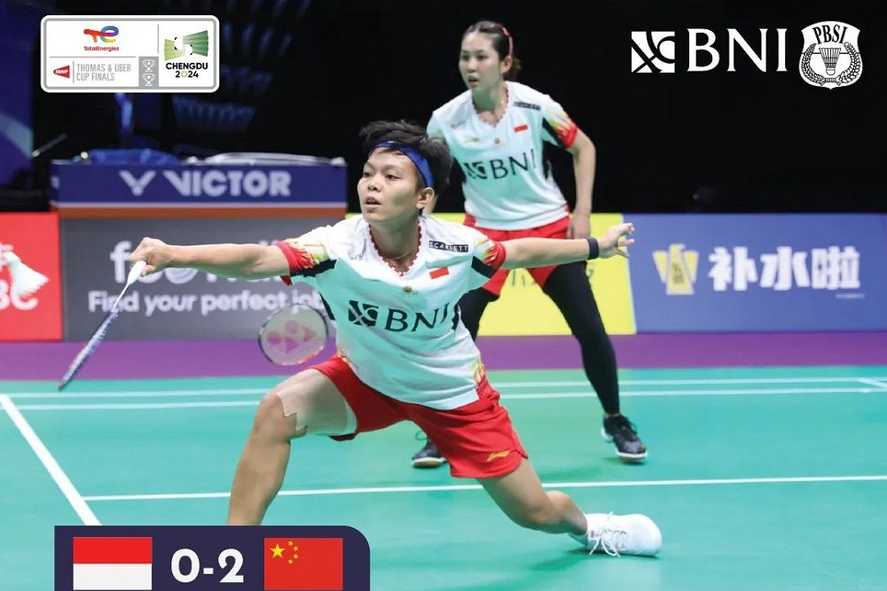 Hasil Final Uber Cup 2024: Pasangan Dadakan Indonesia Tumbang, China di Atas Angin