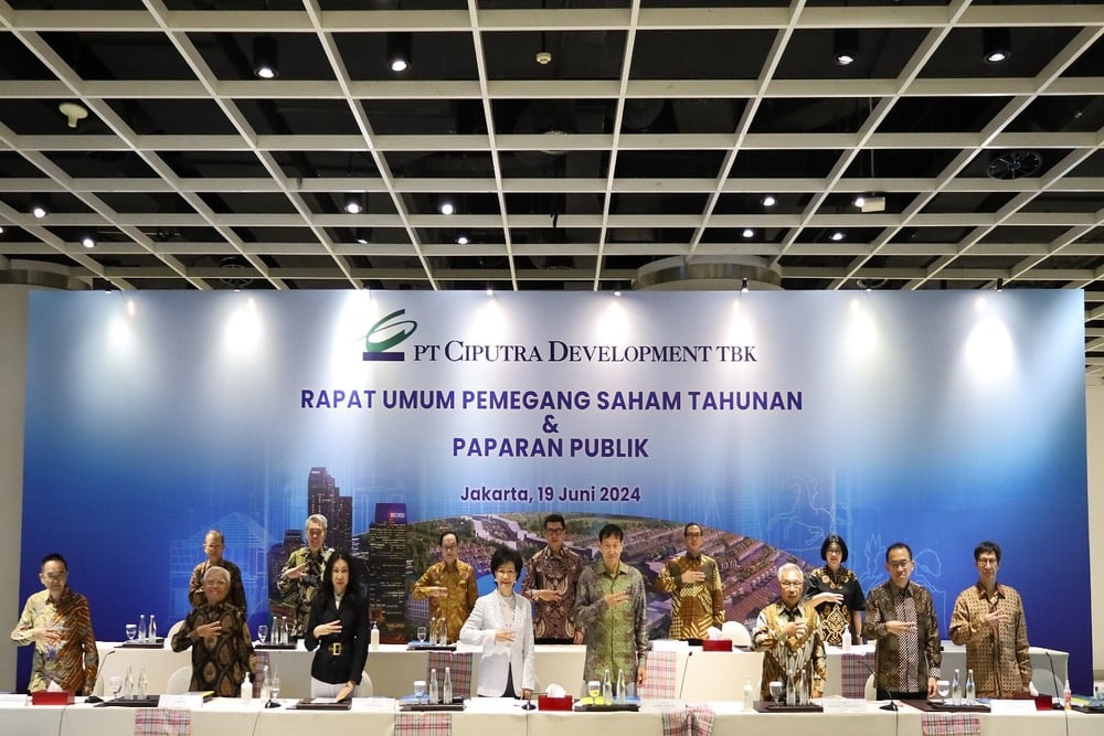 Ciputra Development (CTRA) Tetapkan Dividen Tunai Rp389 Miliar