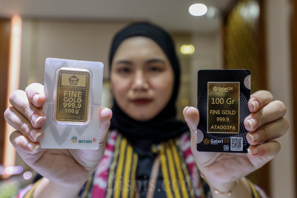 Harga Emas Antam Meroket Rp5.000 per Gram, Dekati Rekor Tertinggi