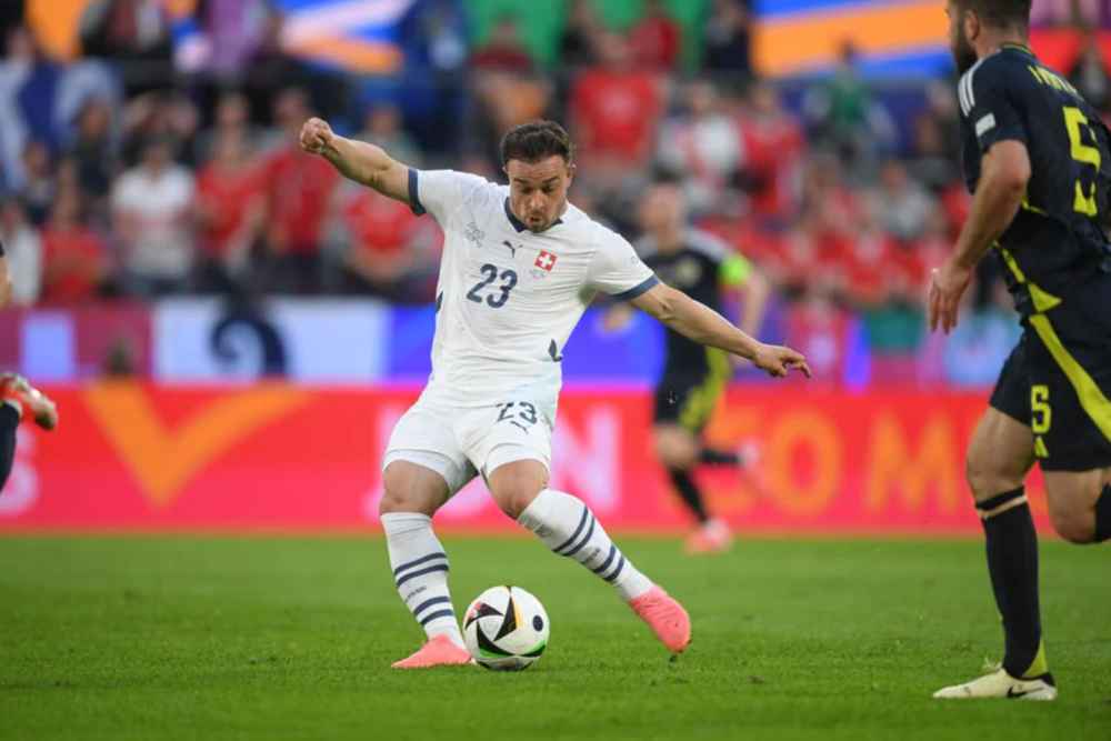 Hasil Euro 2024 Skotlandia vs Swiss: Shaqiri Gahar, Babak Pertama Imbang 1-1