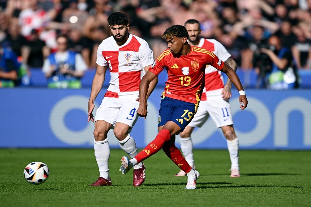 Hasil Euro 2024 Spanyol vs Kroasia: La Furia Roja Ditahan Imbang (Menit 15)