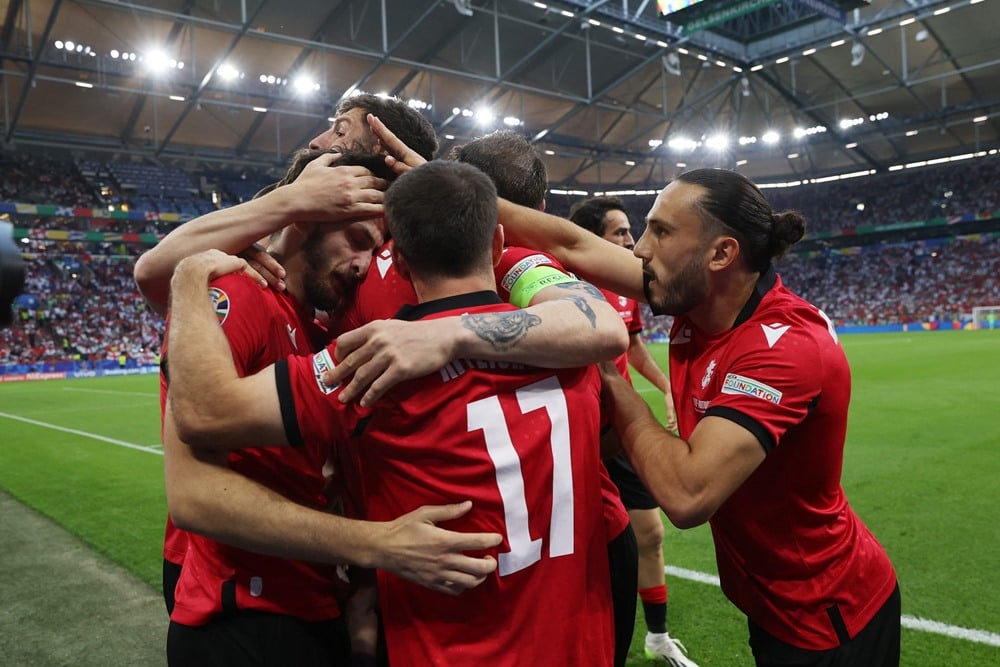 Hasil Georgia vs Portugal: Kejutan, Gol Kvaratskhelia Bawa Georgia Memimpin