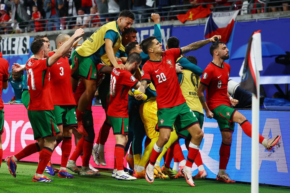 Hasil Portugal vs Republik Ceko, Gol Conceicao Bawa Portugal Menang Dramatis