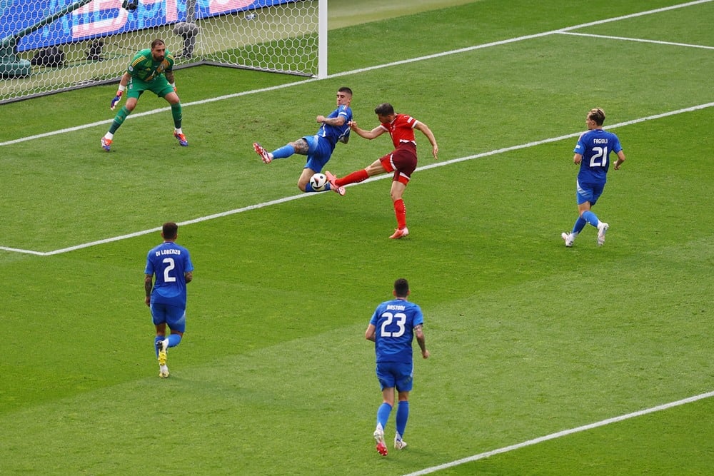 Hasil Swiss vs Italia: Tampil Memalukan, Gawang Azzurri di Jebol La Nati (Babak 1)