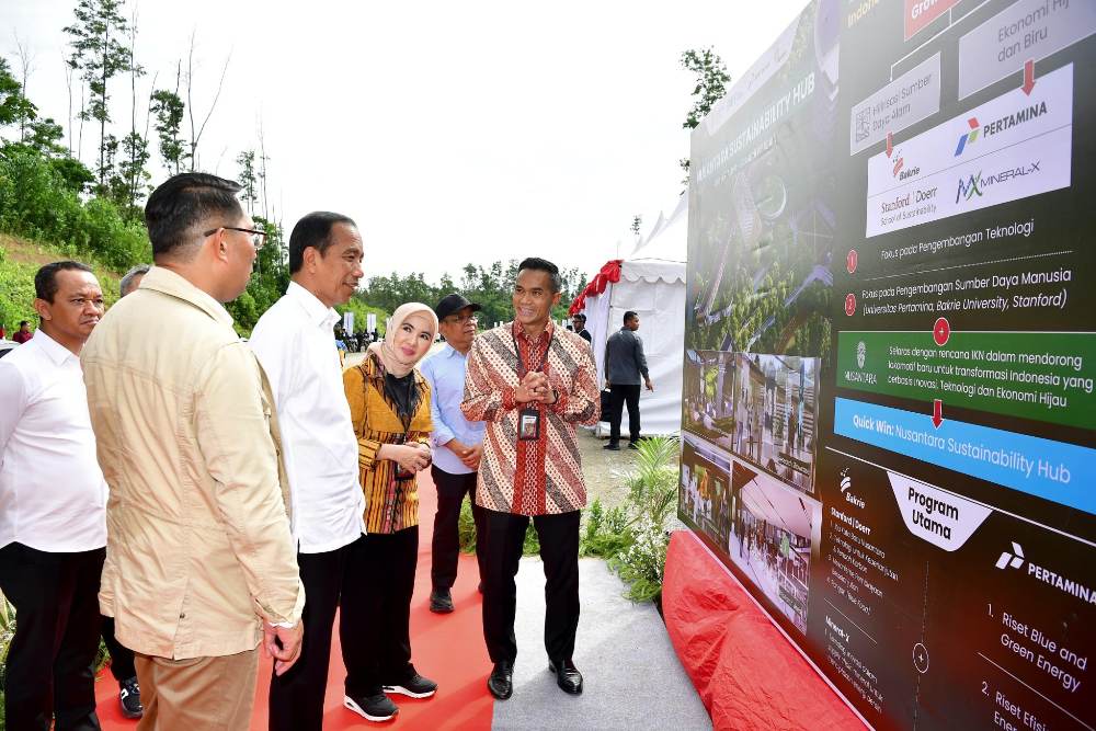 Jokowi Groundbreaking Nusantara Sustainability Hub IKN, Kolaborasi Pertamina-Bakrie Grup