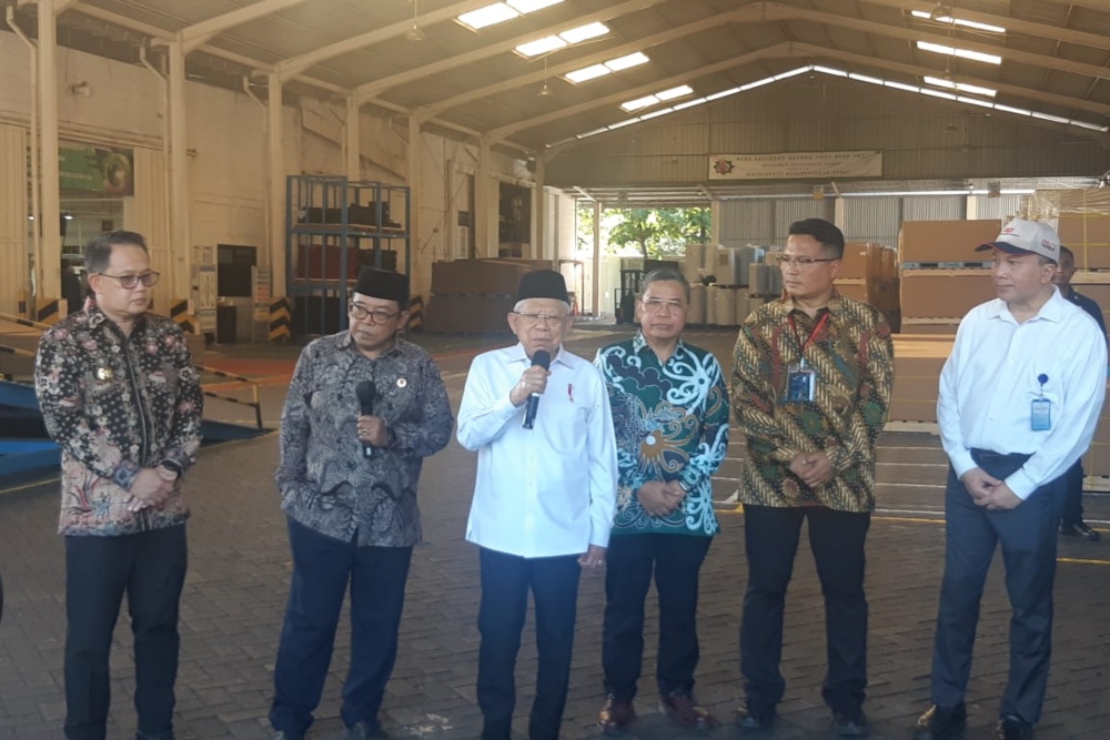 Kunjungi Pabrik Karpet Mobil, Wapres Maruf : Nanti Kita Buat Juga Mobilnya