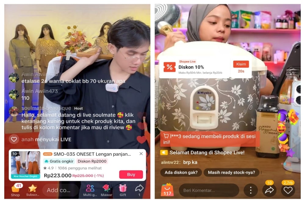 Shopee dan TikTok Bersaing Kuasai Pasar Live Streaming RI, Siapa Terbaik?