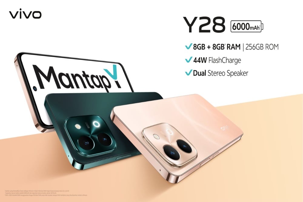 Vivo Luncurkan Y28 ROM 256 GB, Bidik Pasar Mahasiswa