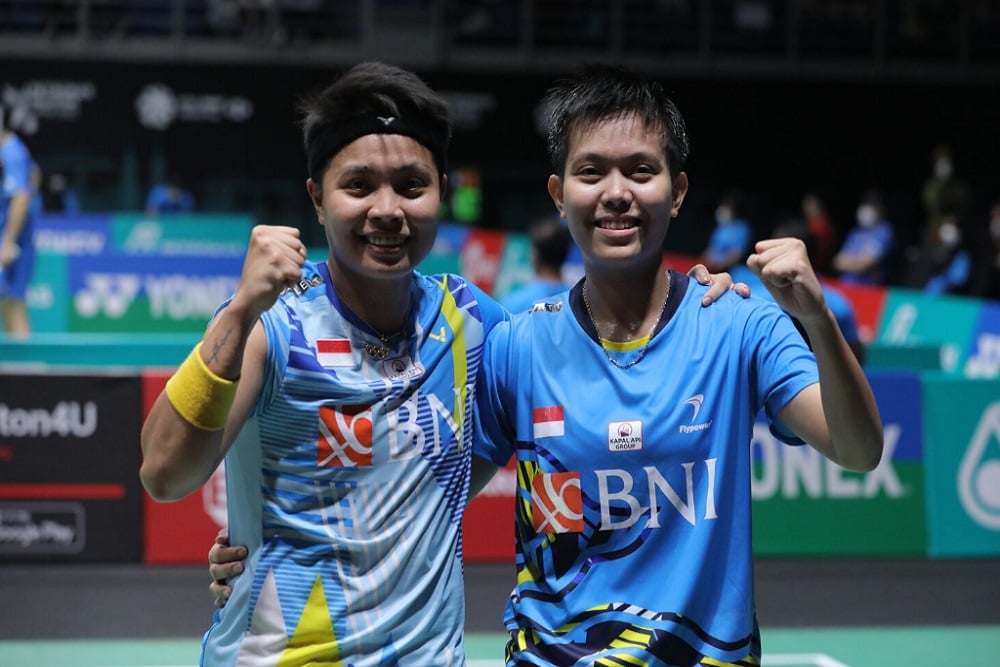 Apriyani/Fadia Ungkap Kunci Sukses Lolos ke Perempat Final Indonesia Masters 2023