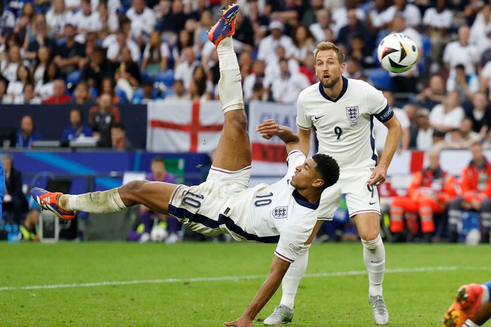 Gol Tendangan Salto Bellingham ke Gawang Slovakia Selamatkan Inggris dari Kekalahan