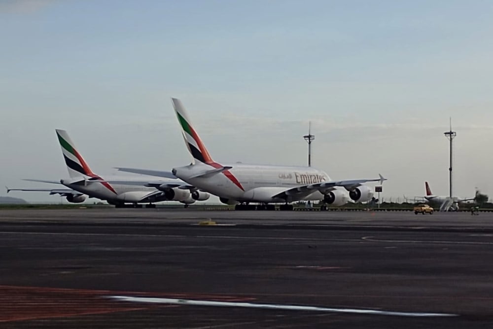 Momen Langka! 3 Pesawat Jumbo Parkir di Bandara Ngurah Rai Sekaligus