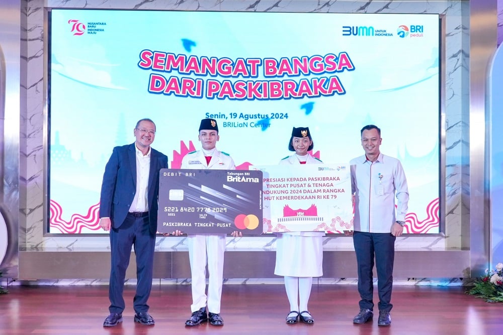 BRI Kembali Beri Beasiswa Paskibraka di HUT ke-79 RI