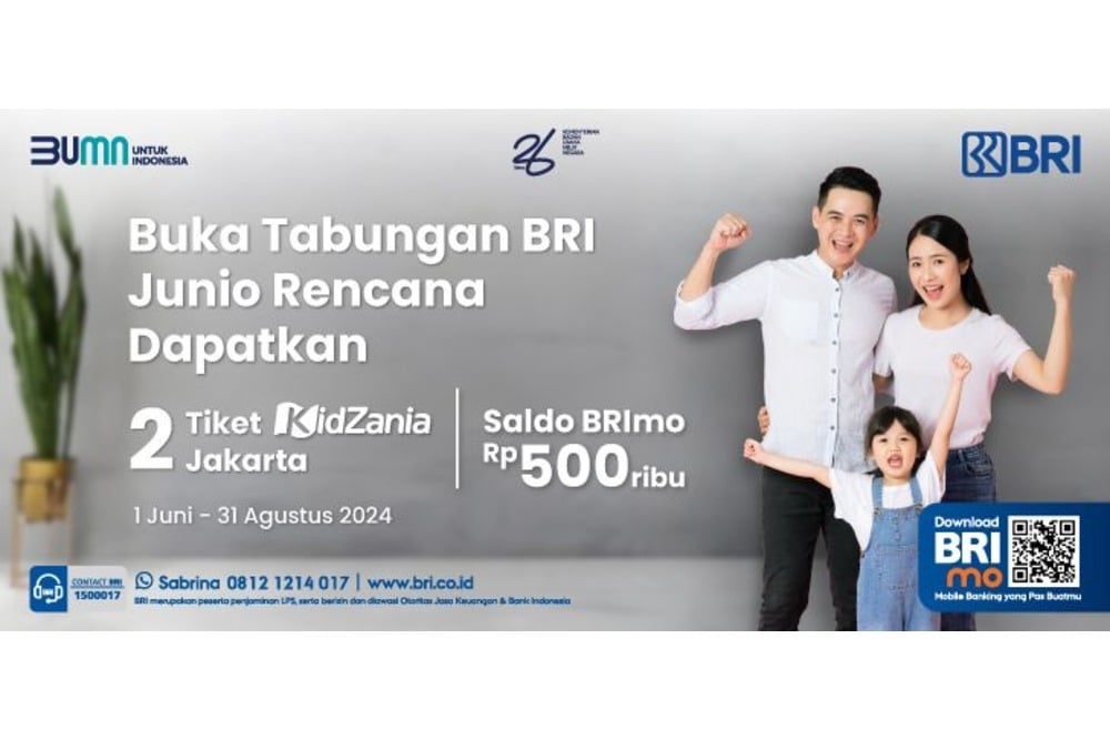 Tanam Literasi Finansial Anak dengan Tabungan BRI Junio, Ada Promo!