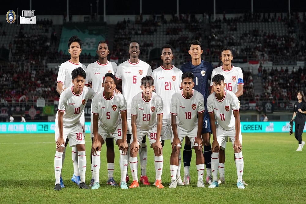 Hasil Indonesia vs Korea Selatan U-20: Garuda Muda Diredam 0-3 pada Babak Pertama