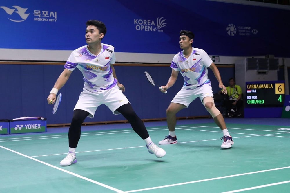 Hasil Korea Open 2024: Kalahkan Unggulan Pertama, Leo/Bagas Juara!