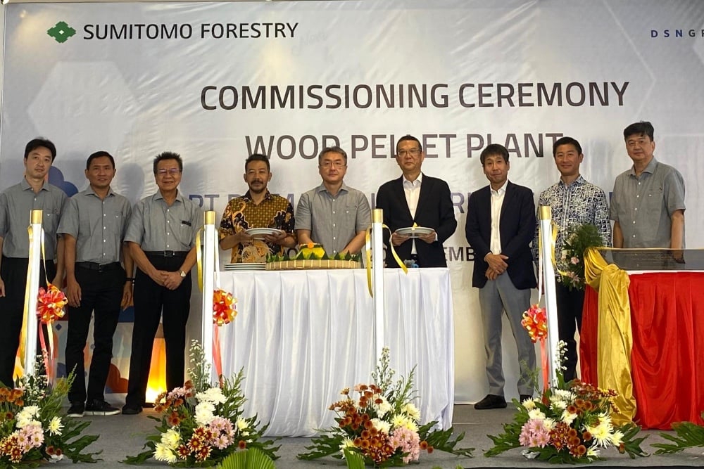 Pabrik Wood Pellet Besutan Dharma Satya (DSNG) dan Sumitomo Siap Beroperasi