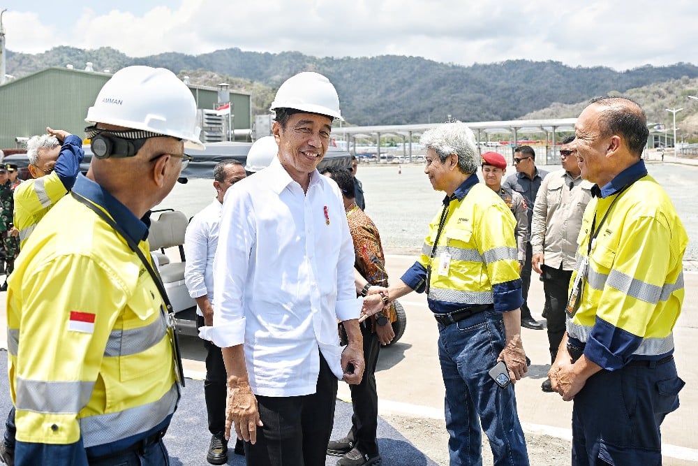 Resmikan Smelter Tembaga AMMN, Jokowi: RI Siap jadi Negara Industri