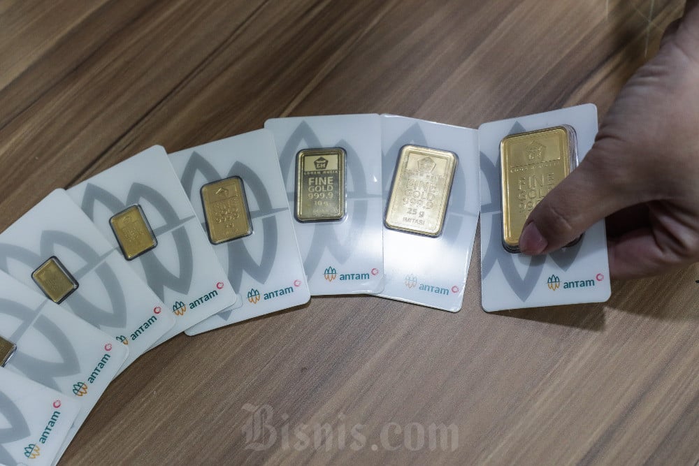 Harga Emas 24 Karat Antam Hari Ini Rp1,48 Juta per Gram