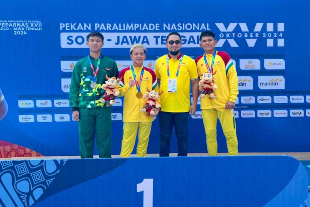 Klasemen Sementara Peparnas XVII Solo, Riau Posisi ke-3 Teratas Dengan Raihan 41 Medali