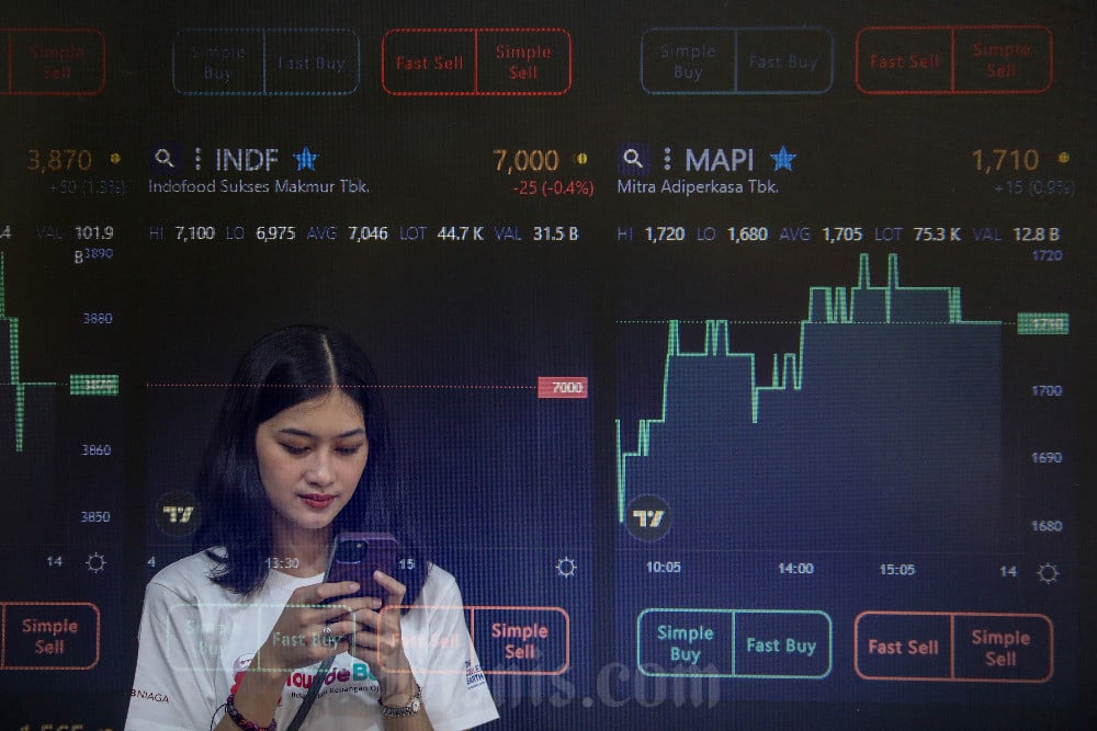 IHSG Berisiko Melemah, Saham JPFA, TINS, ADRO Masuk Top Picks